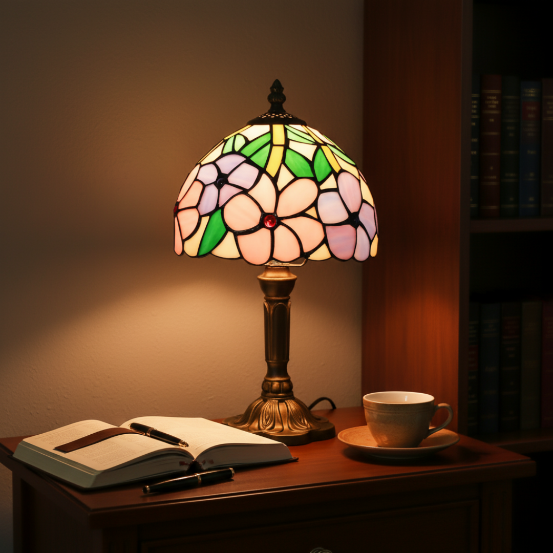 Lampada da tavolo a LED d'ispirazione barocca