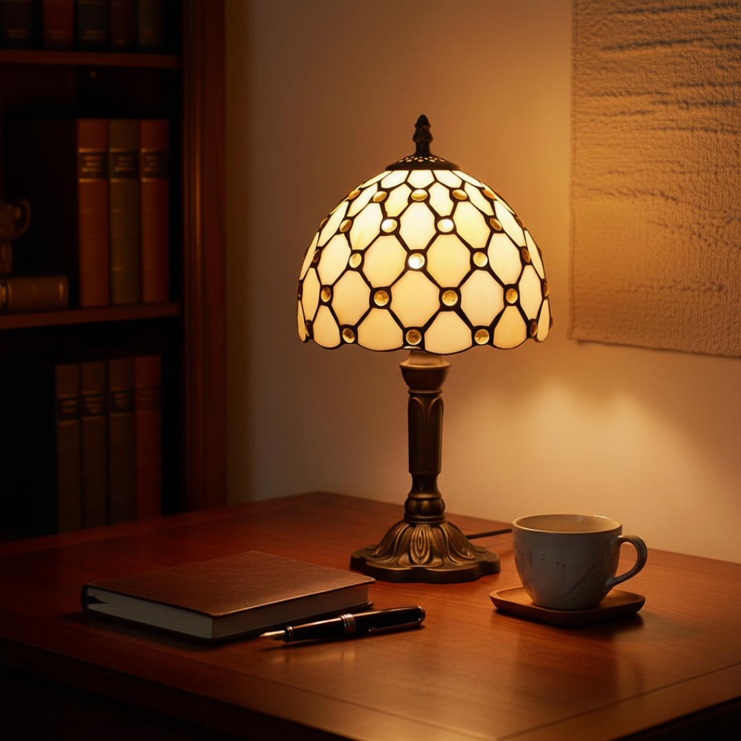 Lampada da tavolo di lusso vintage barocca