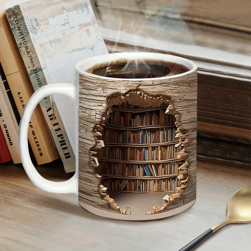 Incantevole tazza da libreria termosensibile