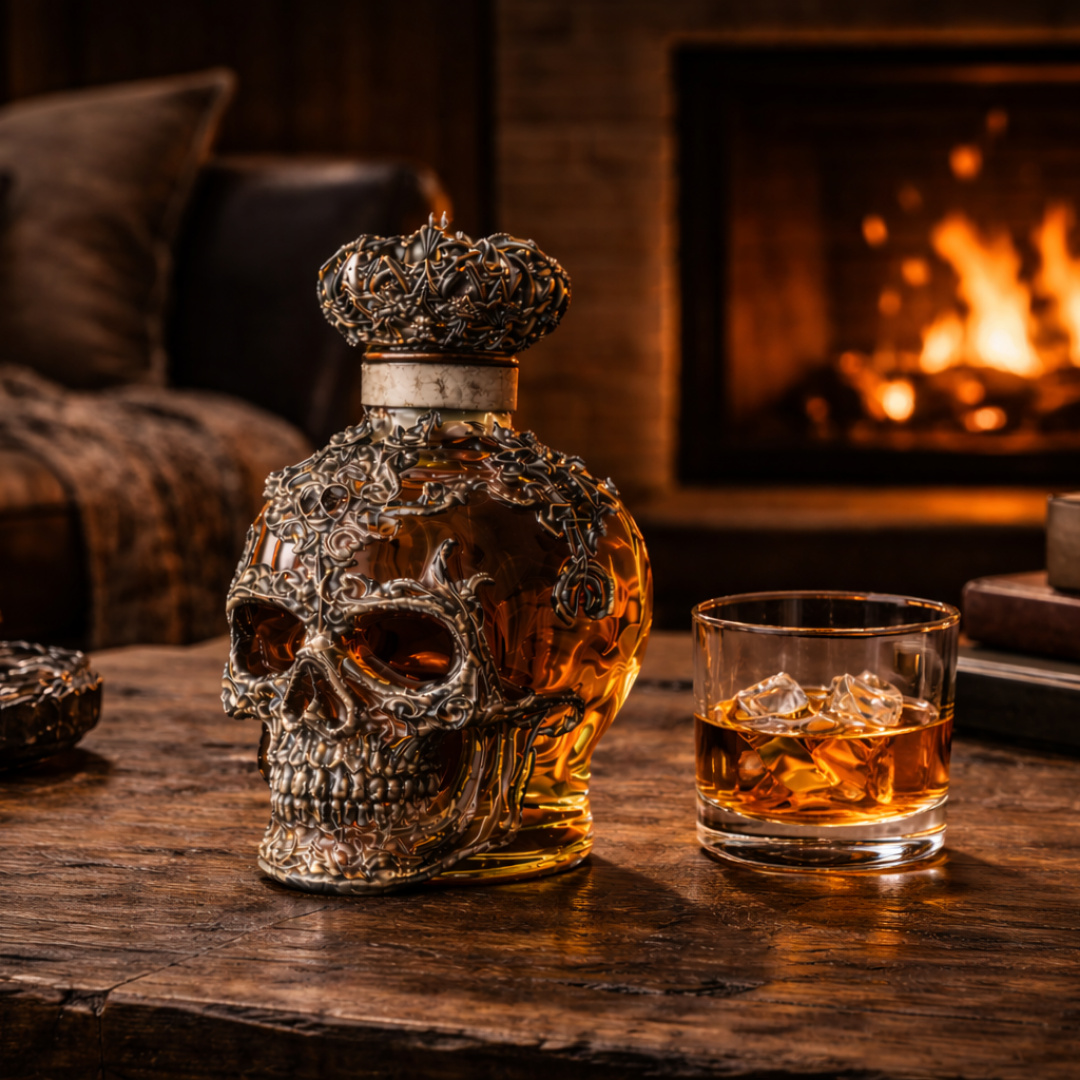 Bottiglia da Whisky - Edizione Teschio