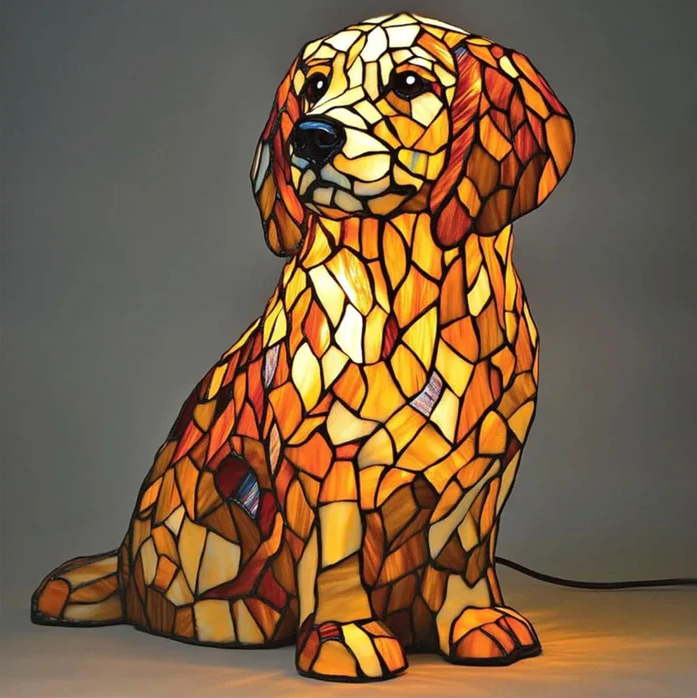Statuetta di Golden Retriever in Stile Spirituale