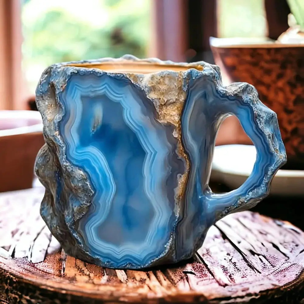Tazze da caffè in minerale con infusione di cristalli