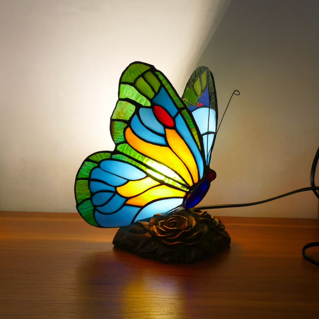 Lampada farfalla blu
